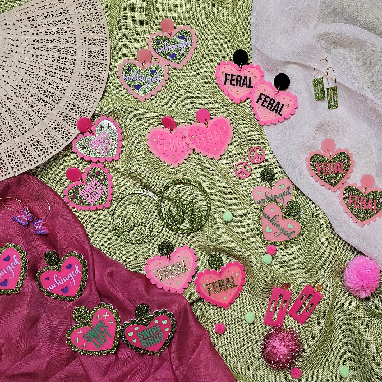 Make the Right Swipe Earrings